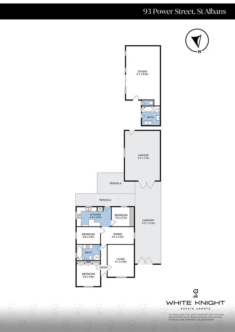 Floorplan of Homely house listing, 93 Power Street, St Albans VIC 3021