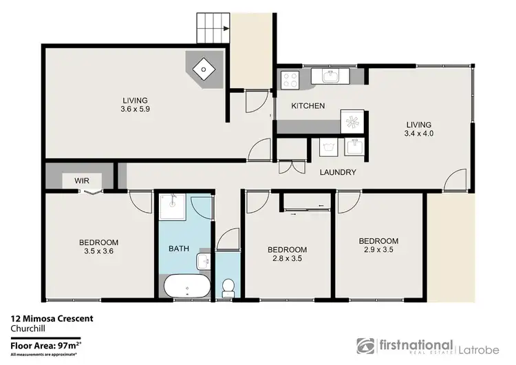 Floorplan of Homely house listing, 12 Mimosa Crescent, Churchill VIC 3842