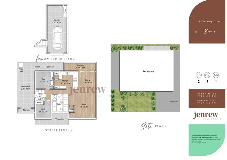 Floorplan of Homely unit listing, 3 Fleming Court, Burnie TAS 7320