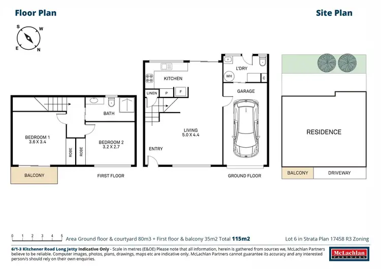 Floorplan of Homely townhouse listing, 6/1-3 Kitchener Road, Long Jetty NSW 2261