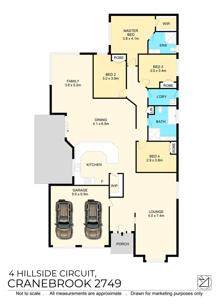Floorplan of Homely house listing, 4 Hillside Circuit, Cranebrook NSW 2749