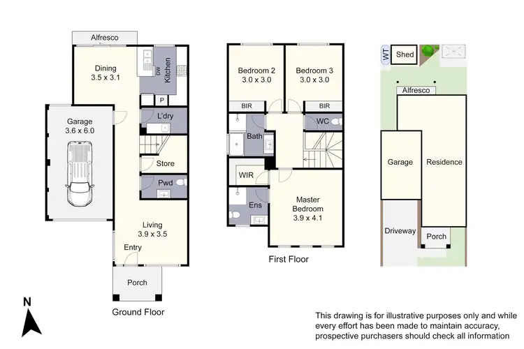 Floorplan of Homely house listing, 1A David Street, Noble Park VIC 3174