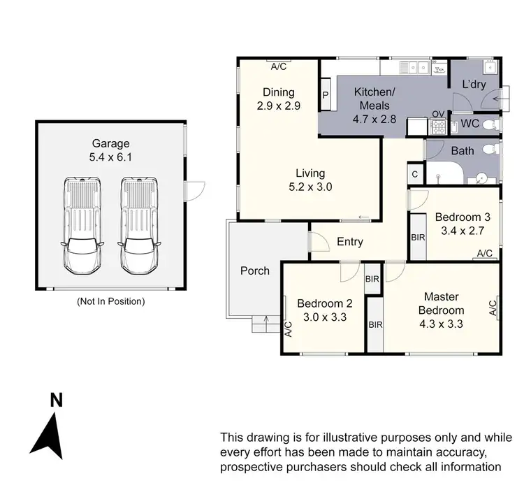 Floorplan of Homely house listing, 34 Cosier Drive, Noble Park VIC 3174