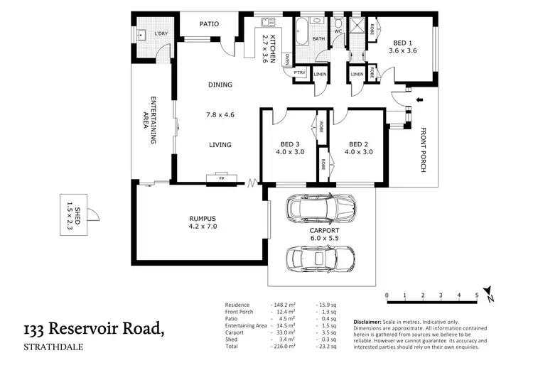 Floorplan of Homely house listing, 133 Reservoir Road, Strathdale VIC 3550