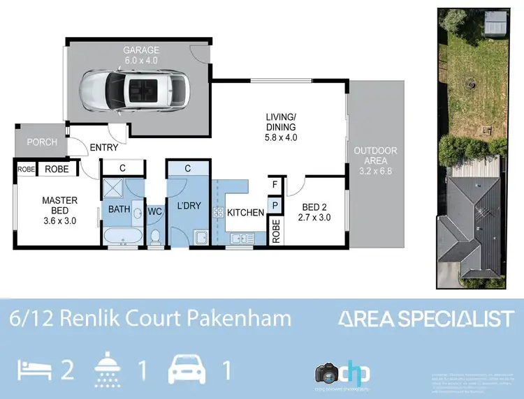 Floorplan of Homely unit listing, 6/12 Renlik Court, Pakenham VIC 3810