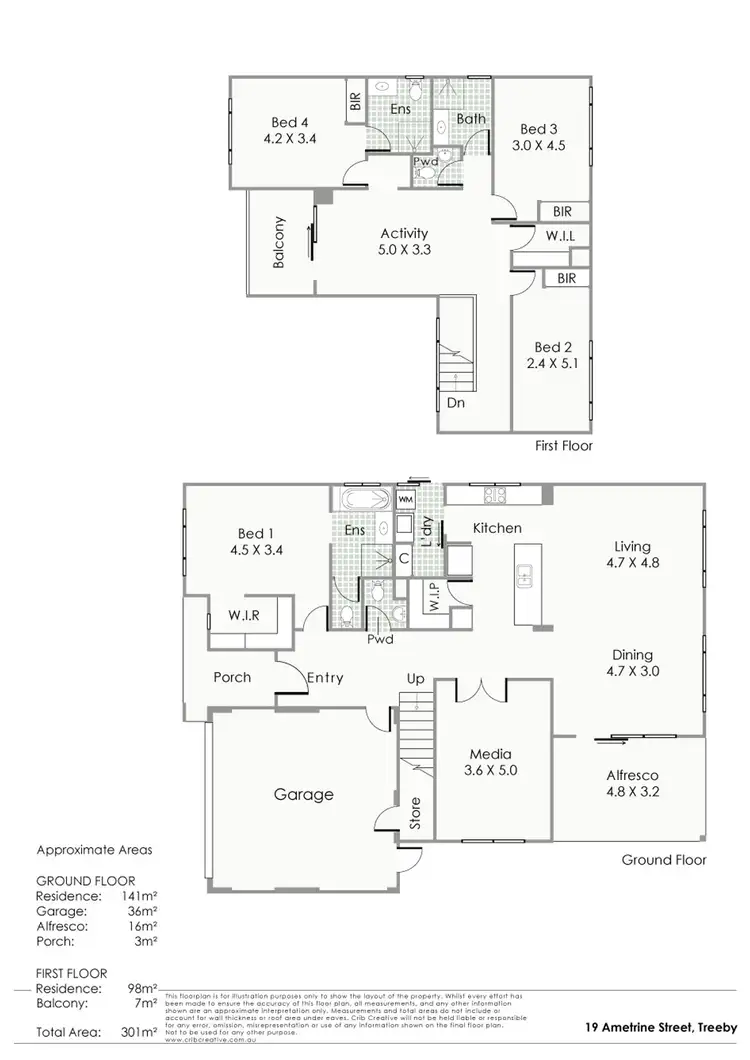 Floorplan of Homely house listing, 19 Ametrine Street, Treeby WA 6164