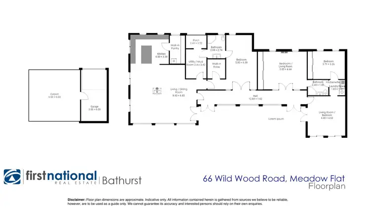 Floorplan of Homely house listing, 66 Wild Wood Road, Meadow Flat NSW 2795