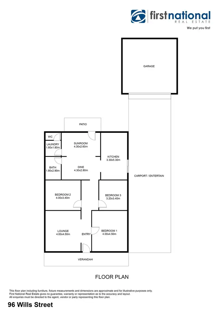 Floorplan of Homely house listing, 96 Wills Street, Broken Hill NSW 2880