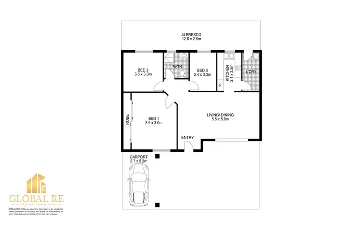 Floorplan of Homely villa listing, 23/29 Longfield Street, Cabramatta NSW 2166