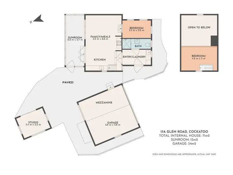 Floorplan of Homely house listing, 17A Glen Road, Cockatoo VIC 3781