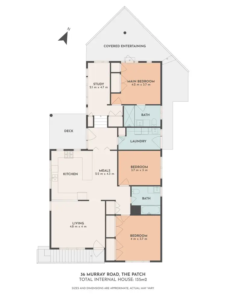 Floorplan of Homely house listing, 36 Murray Road, The Patch VIC 3792