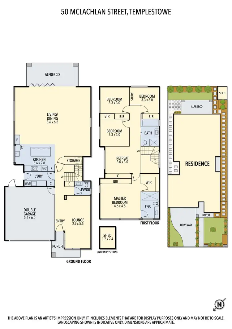 Floorplan of Homely townhouse listing, 50 McLachlan Street, Templestowe VIC 3106