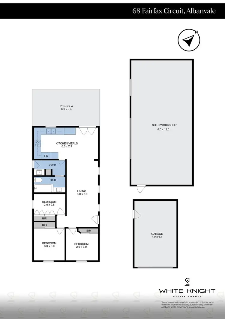 Floorplan of Homely house listing, 68 Fairfax Circuit, Albanvale VIC 3021