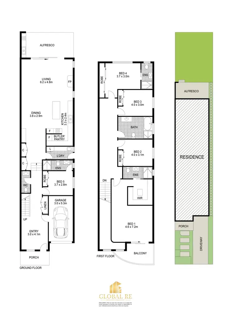 Floorplan of Homely semi-detached listing, 22A Bowden St, Cabramatta NSW 2166