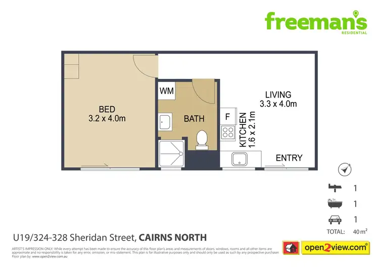 Floorplan of Homely apartment listing, 19/324-328 Sheridan Street, Cairns North QLD 4870