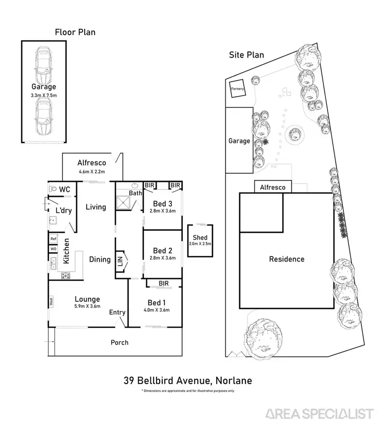Floorplan of Homely house listing, 39 Bellbird Avenue, Norlane VIC 3214