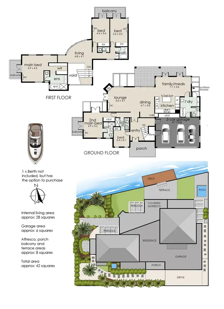 Floorplan of Homely house listing, 1 Clipper Quay, Safety Beach VIC 3936