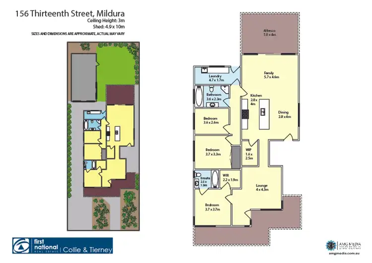 Floorplan of Homely house listing, 156 Thirteenth Street, Mildura VIC 3500