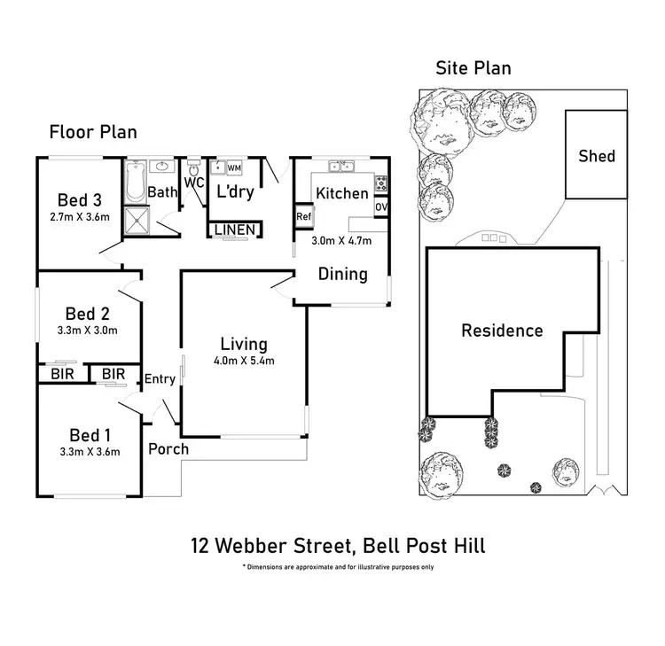 Floorplan of Homely house listing, 12 Webber Street, Bell Post Hill VIC 3215