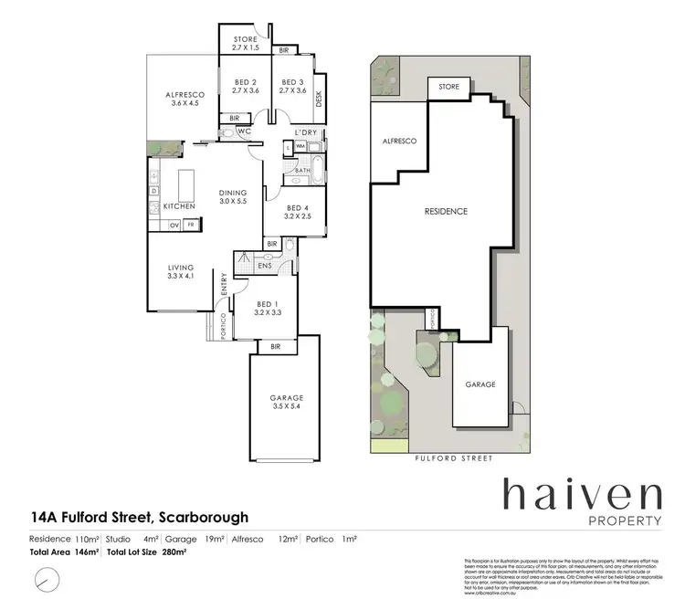 Floorplan of Homely house listing, 14A Fulford Street, Scarborough WA 6019
