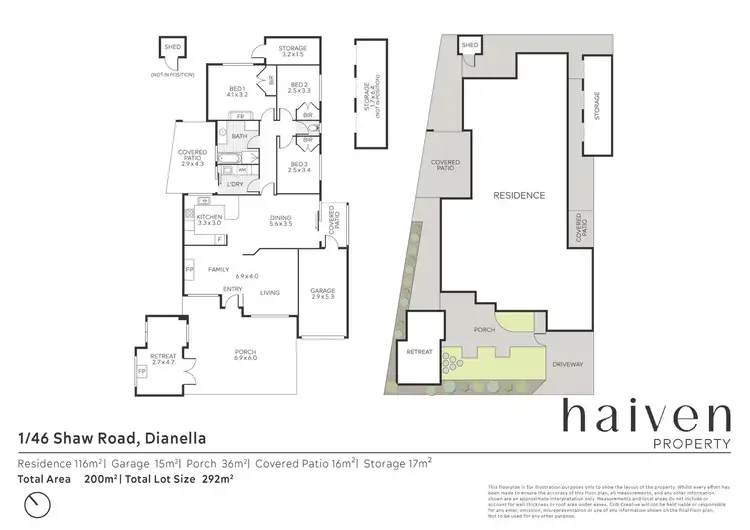 Floorplan of Homely unit listing, 1/46 Shaw Road, Dianella WA 6059