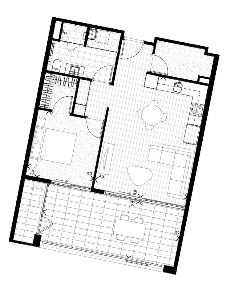 Floorplan of Homely apartment listing, 217/2 Thorburn Way, Shenton Park WA 6008