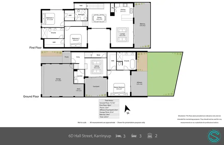Floorplan of Homely house listing, 6D HALL STREET, Karrinyup WA 6018