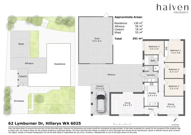 Floorplan of Homely house listing, 62 Lymburner Drive, Hillarys WA 6025