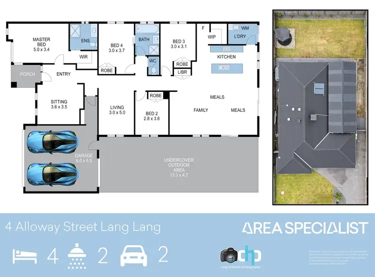 Floorplan of Homely house listing, 4 Alloway Street, Lang Lang VIC 3984