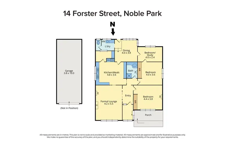 Floorplan of Homely house listing, 14 Forster Street, Noble Park VIC 3174