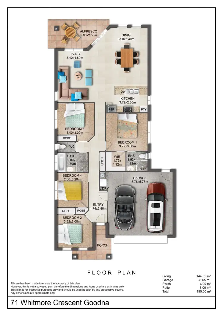 Floorplan of Homely house listing, 71 Whitmore Crescent, Goodna QLD 4300