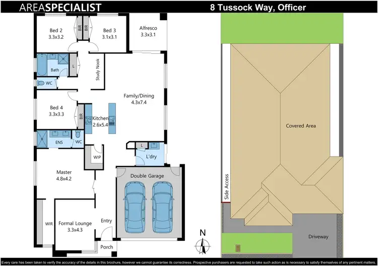 Floorplan of Homely house listing, 8 Tussock Way, Officer VIC 3809
