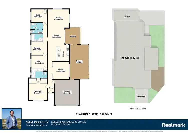 Floorplan of Homely house listing, 2 Wubin Close, Baldivis WA 6171