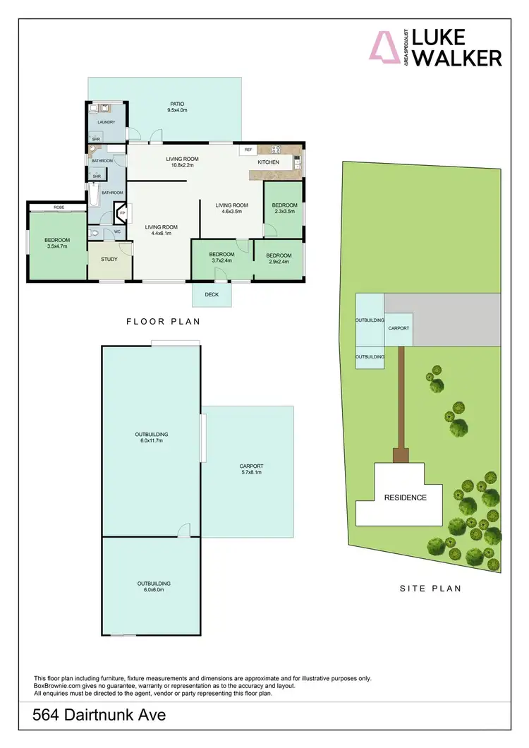 Floorplan of Homely house listing, 564 Dairtnunk Avenue, Cardross VIC 3496