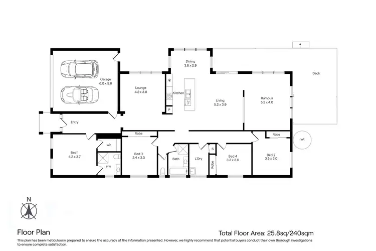 Floorplan of Homely house listing, 26 Vernon Close, New Gisborne VIC 3438