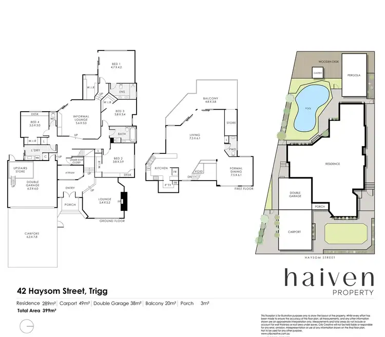 Floorplan of Homely house listing, 42 Haysom Street, Trigg WA 6029