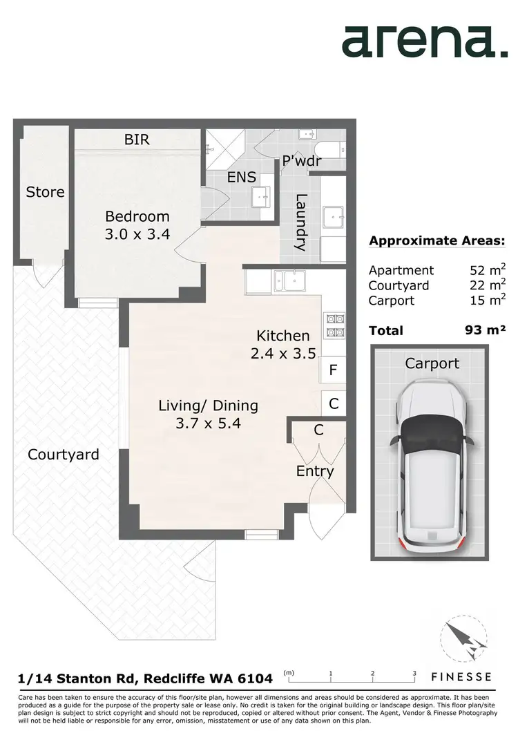 Floorplan of Homely apartment listing, 1/14 Stanton Road, Redcliffe WA 6104