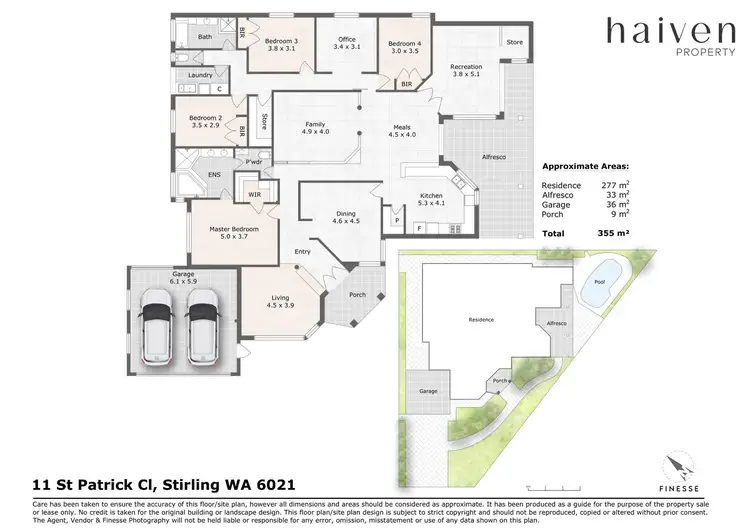 Floorplan of Homely house listing, 11 ST PATRICK CLOSE, Stirling WA 6021