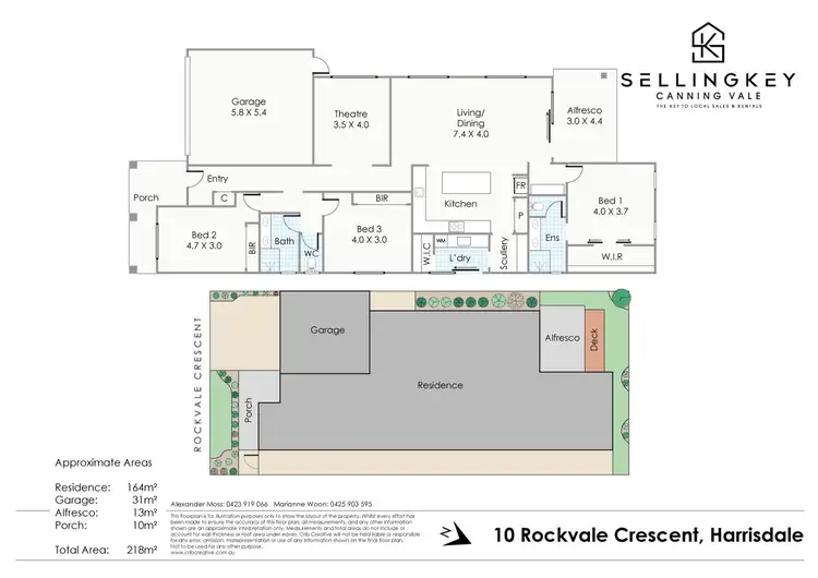 Floorplan of Homely house listing, 10 Rockvale Crescent, Harrisdale WA 6112
