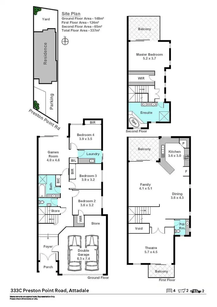 Floorplan of Homely house listing, 333C Preston Point Road, Attadale WA 6156
