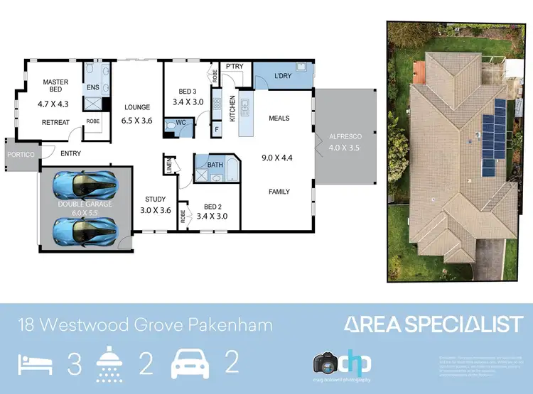 Floorplan of Homely house listing, 18 Westwood Grove, Pakenham VIC 3810