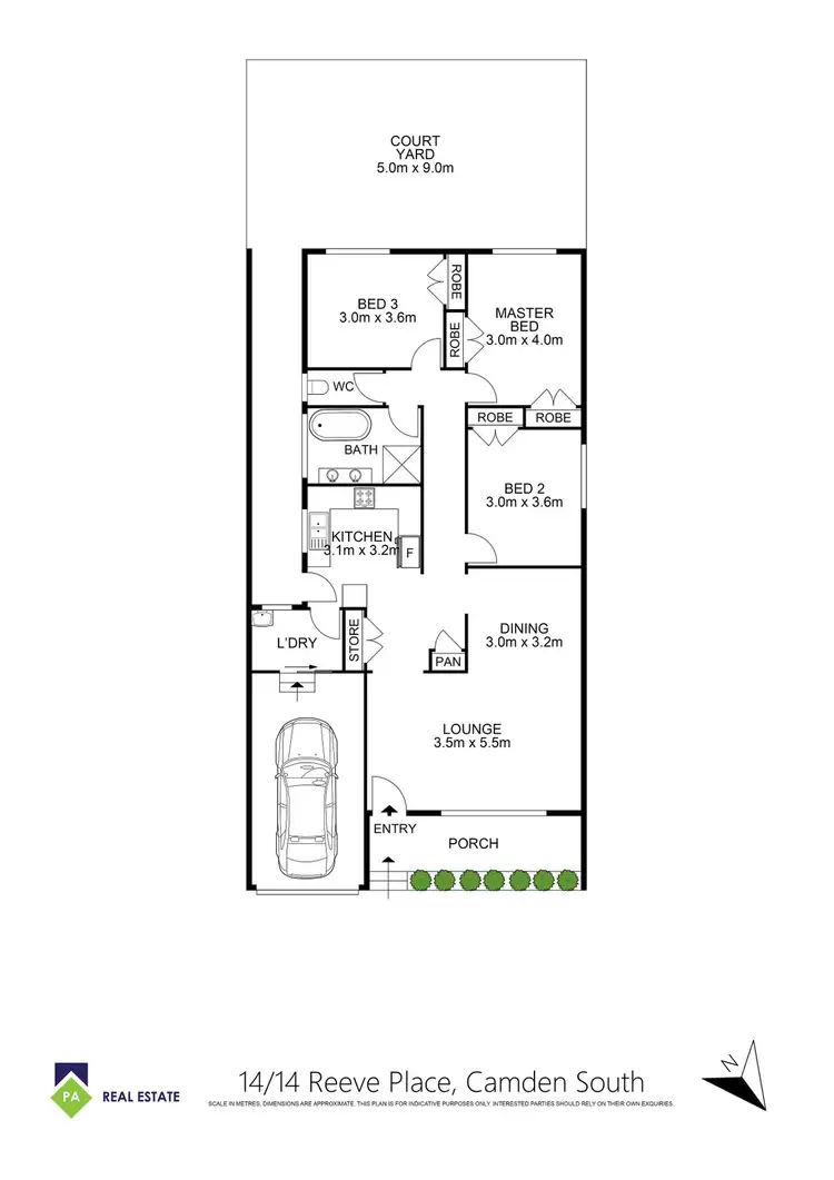 Floorplan of Homely house listing, 14/14 Reeve Place, Camden South NSW 2570