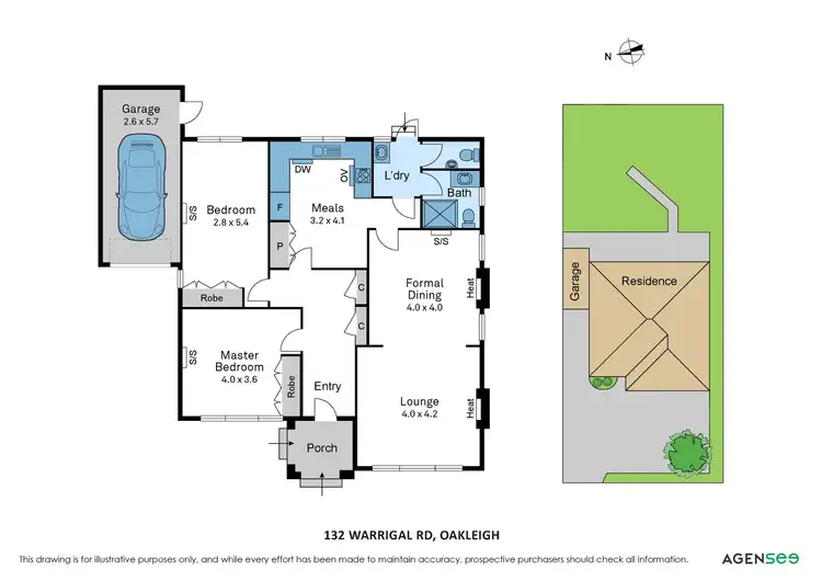 Floorplan of Homely house listing, 132 Warrigal Road, Oakleigh VIC 3166