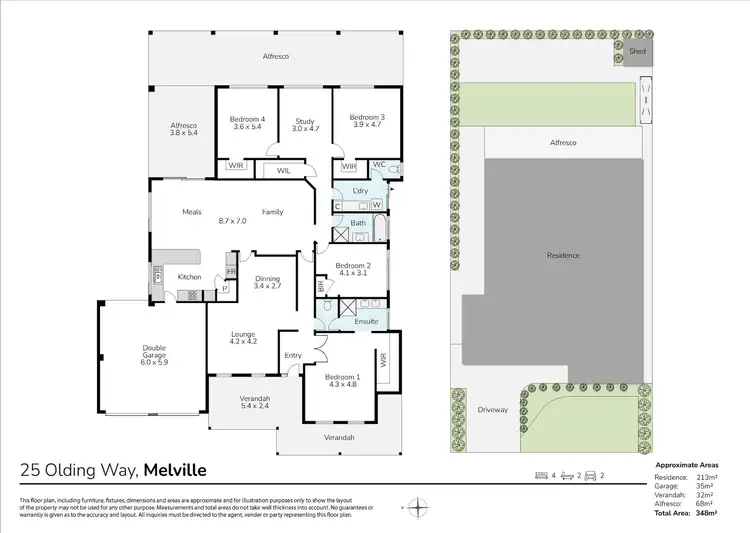 Floorplan of Homely house listing, 25 Olding Way, Melville WA 6156