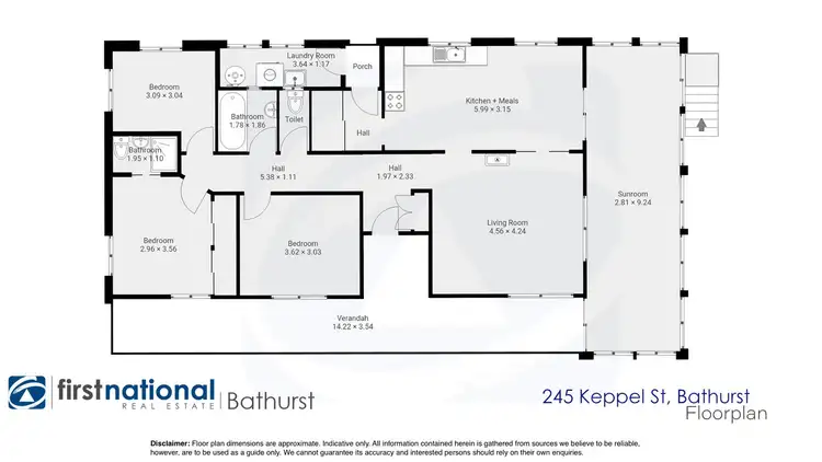 Floorplan of Homely house listing, 245 Keppel Street, Bathurst NSW 2795