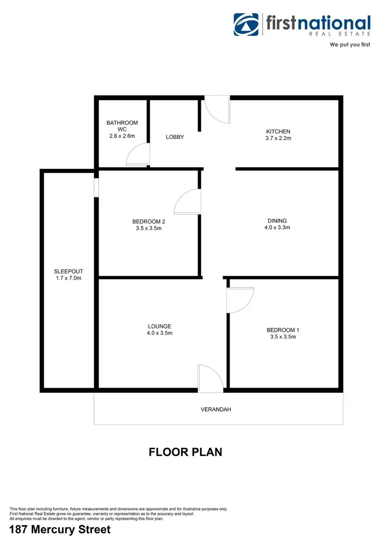 Floorplan of Homely house listing, 187 Mercury Street, Broken Hill NSW 2880