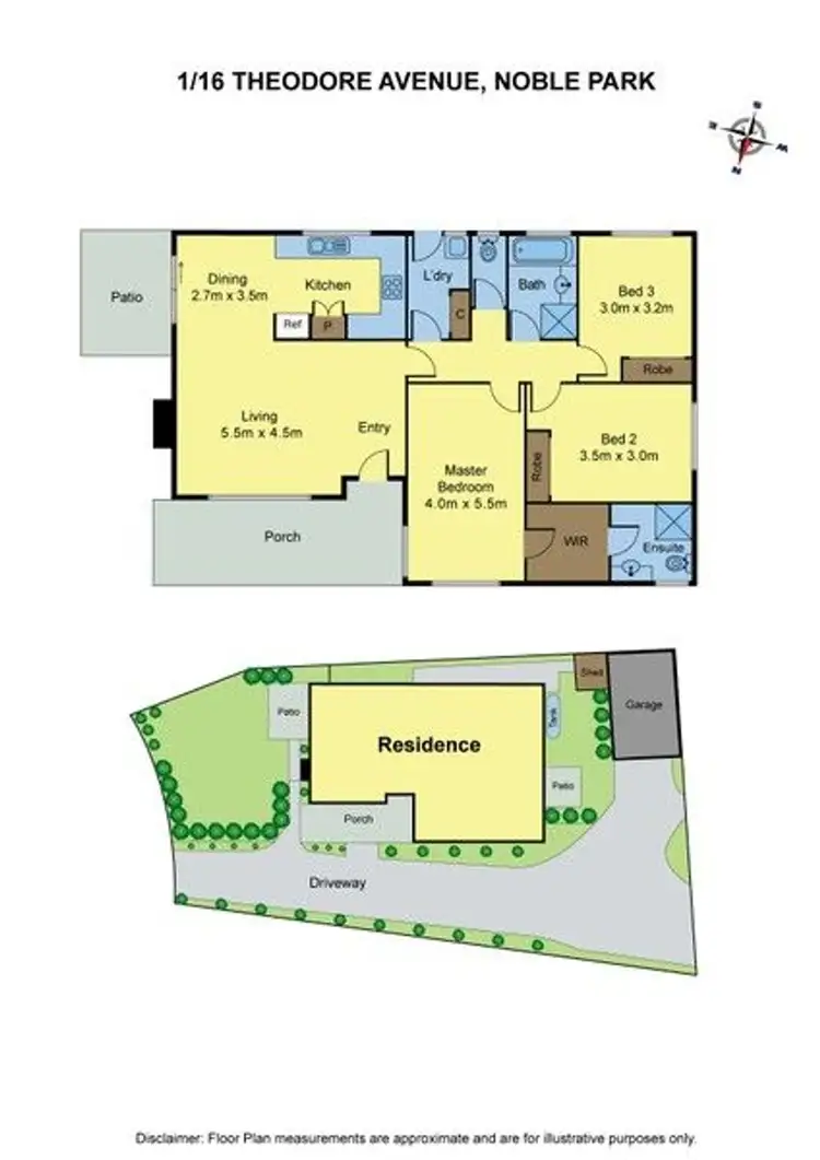 Floorplan of Homely unit listing, 1/16 Theodore Avenue, Noble Park VIC 3174