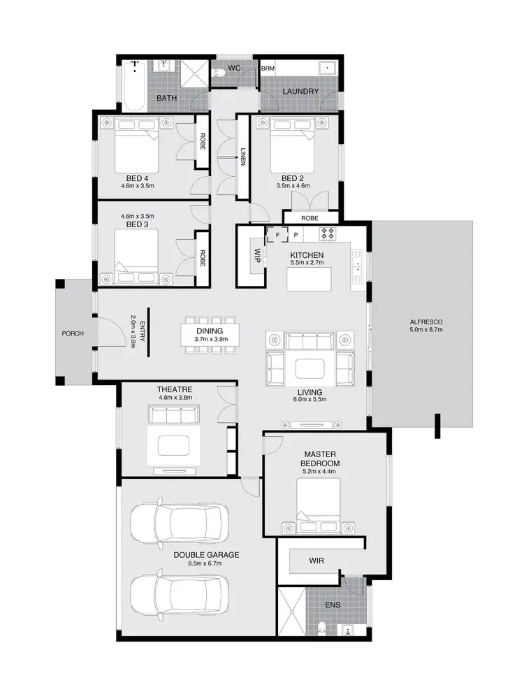 Floorplan of Homely house listing, 33 Graham Crescent, Crookwell NSW 2583