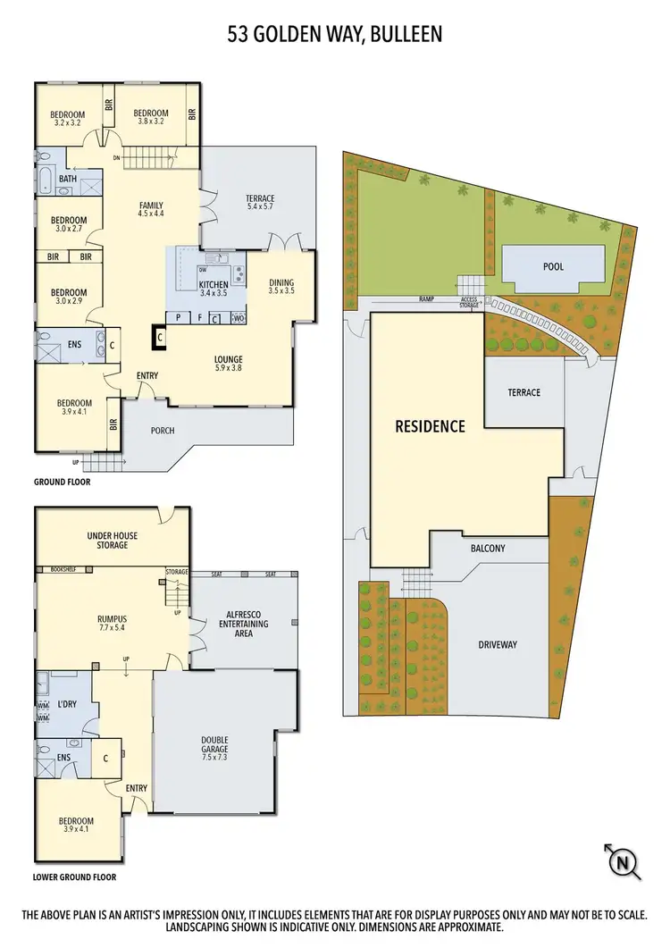 Floorplan of Homely house listing, 53 Golden Way, Bulleen VIC 3105