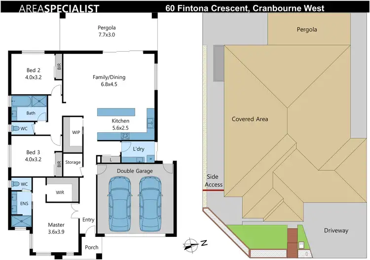 Floorplan of Homely house listing, 60 Fintona Crescent, Cranbourne West VIC 3977